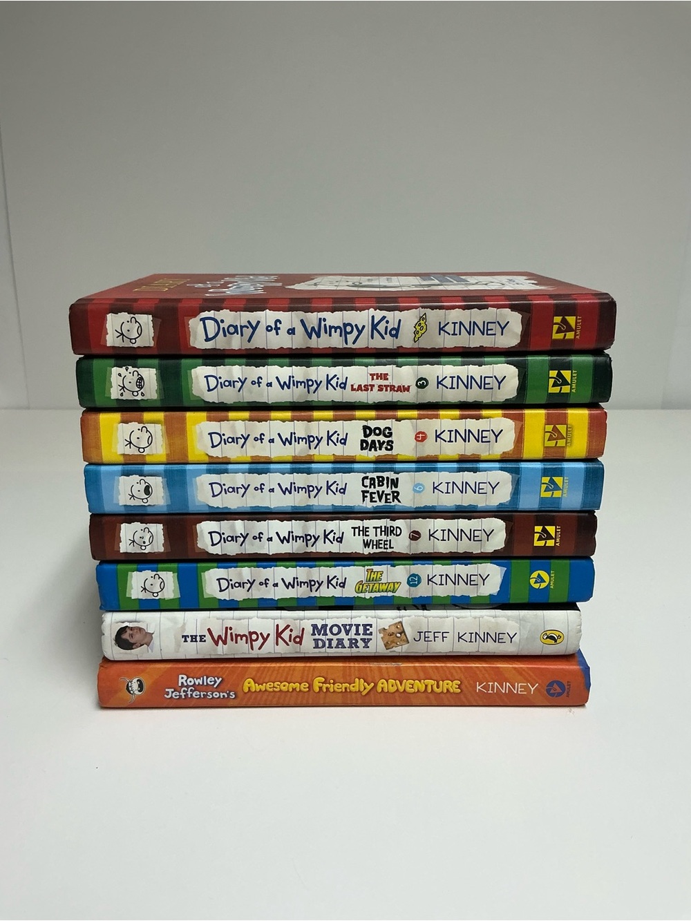 Diary of a Wimpy Kid Hardcover Books -Set of 6 + Movie Diary & Rowley's Book